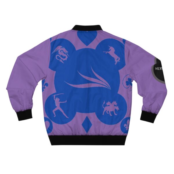 Purple Royal Men's Bomber Jacket (AOP) by Nexsweet - Image 2