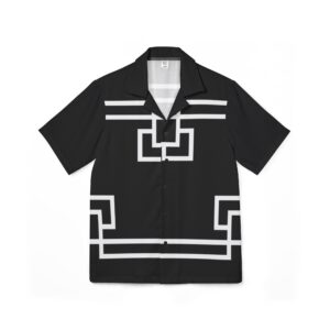 Black Gaia Men's Hawaiian Camp Shirt (AOP)