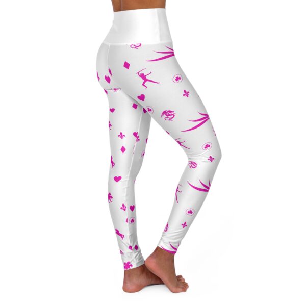 Pinky Royal High Waisted Yoga Leggin by Nexsweet gs (AOP) by Nexsweet - Image 4