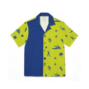 Yellow Caesar Men's Hawaiian Camp Shirt (AOP)