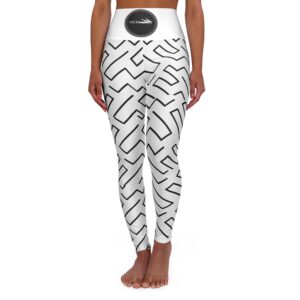Rough Zebra High Waisted Yoga Leggings (AOP) by Nexsweet