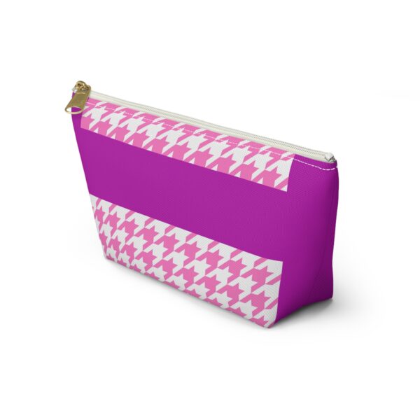 Pinky Barbish Houndstooth Accessory Pouch w T-bottom - Image 7