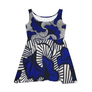 African Tribes Floral Design Women's Skater Dress (AOP)