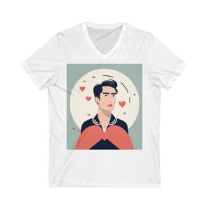 Kyoto Boyfriend Unisex Jersey Short Sleeve V-Neck Tee