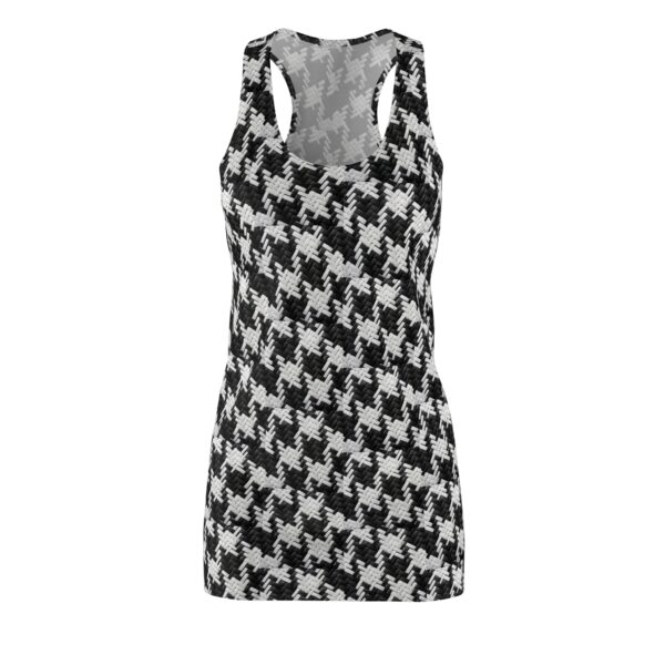 Houndstooth Women's Cut & Sew Racerback Dress (AOP) by Nexsweet