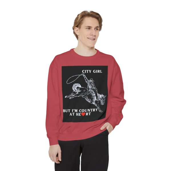 Black Country Girl Unisex Garment-Dyed Sweatshirt by Nexsweet - Image 39
