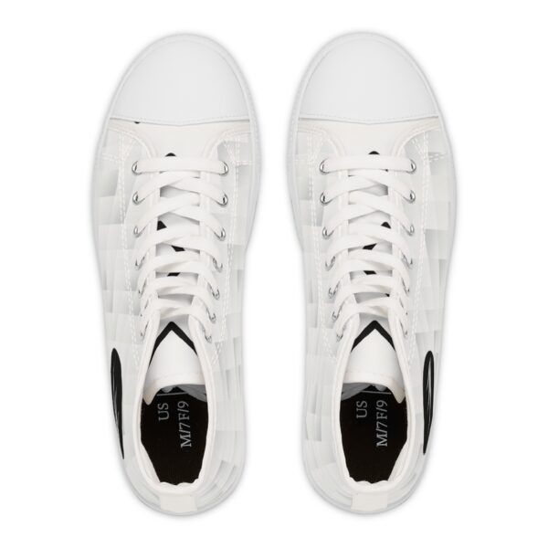 Grey Vex Men's High Top Sneakers by Nexsweet - Image 2