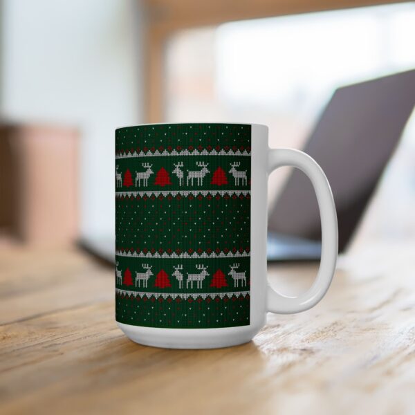 Rebel Santa Claus' Pets Ceramic Mug 15oz - Image 4