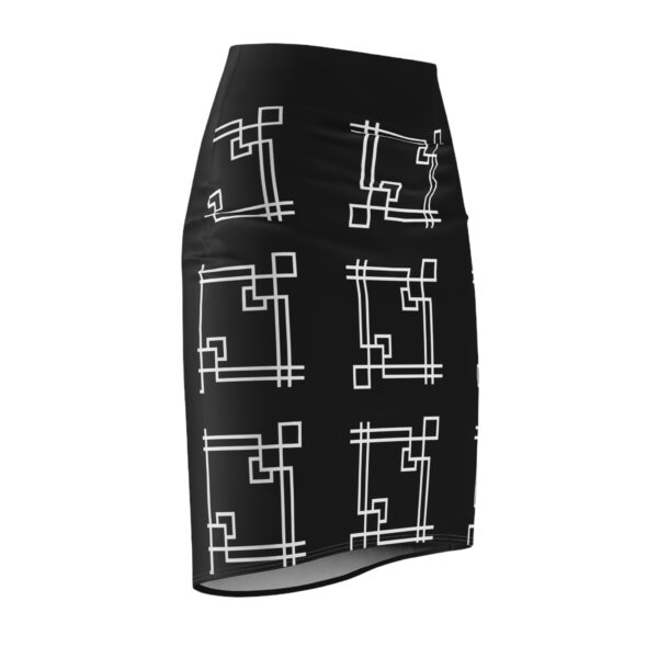 Black Gaia Women's Pencil Skirt (AOP) - Image 3