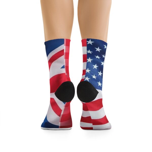 British American Recycled Poly Socks by Nexsweet - Image 2