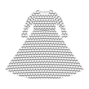 Miracle Women's Long Sleeve Dance Dress (AOP) by Nexsweet