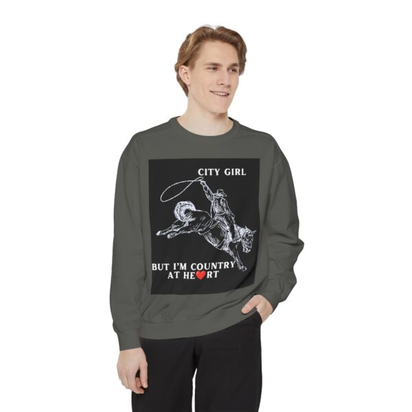 Black Country Girl Unisex Garment-Dyed Sweatshirt by Nexsweet - Image 15