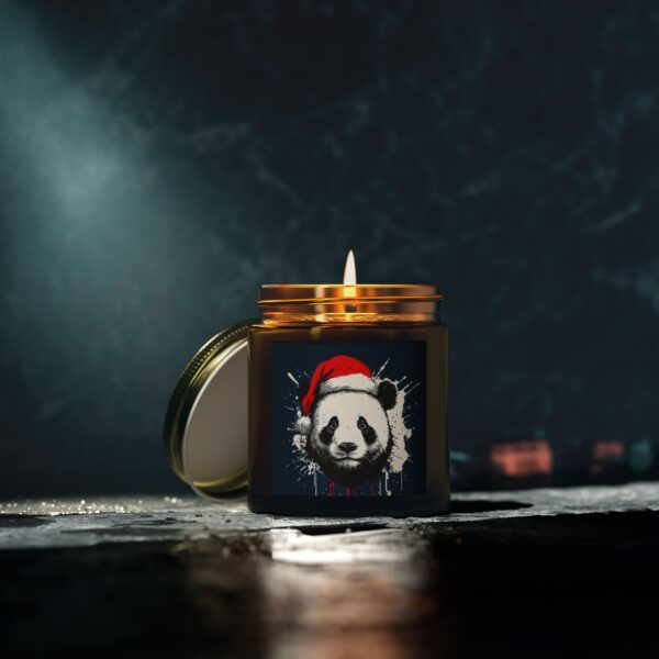 Panda Claus Scented Candles, Coconut Apricot Wax (4oz, 9oz) - Image 44