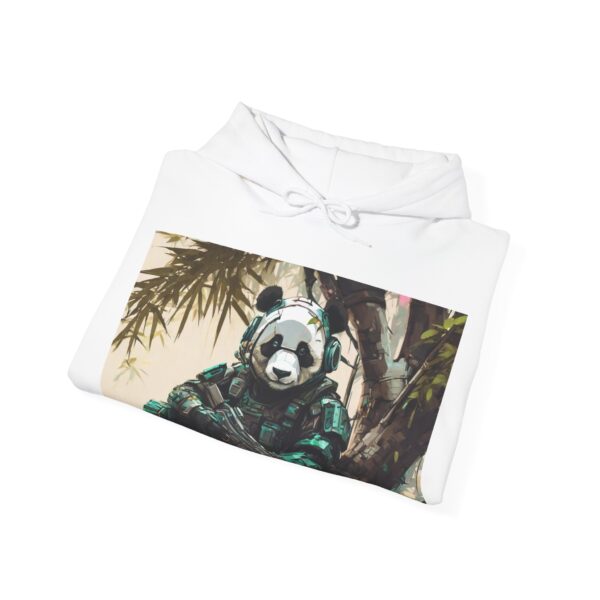 Cyborg Panda Unisex Heavy Blend™ Hooded Sweatshirt by Nexsweet - Image 4