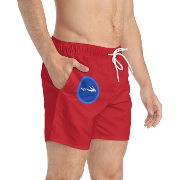 Red Nexsweet Swim Trunks (AOP) - Image 4
