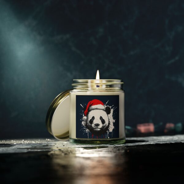 Panda Claus Scented Candles, Coconut Apricot Wax (4oz, 9oz) - Image 8
