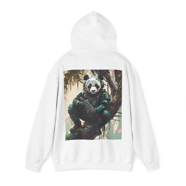 Cyborg Panda Unisex Heavy Blend™ Hooded Sweatshirt by Nexsweet - Image 3