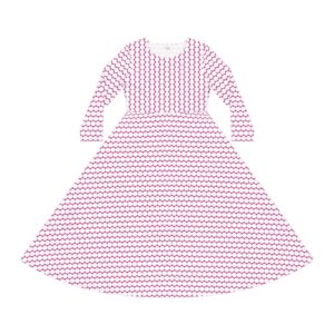 My Little Pea Women's Long Sleeve Dance Dress (AOP) by Nexsweet