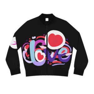 Love Women's Bomber Jacket (AOP)
