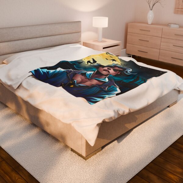 Freaky Halloween Velveteen Plush Blanket - Image 4