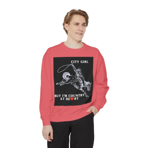 Black Country Girl Unisex Garment-Dyed Sweatshirt by Nexsweet - Image 35
