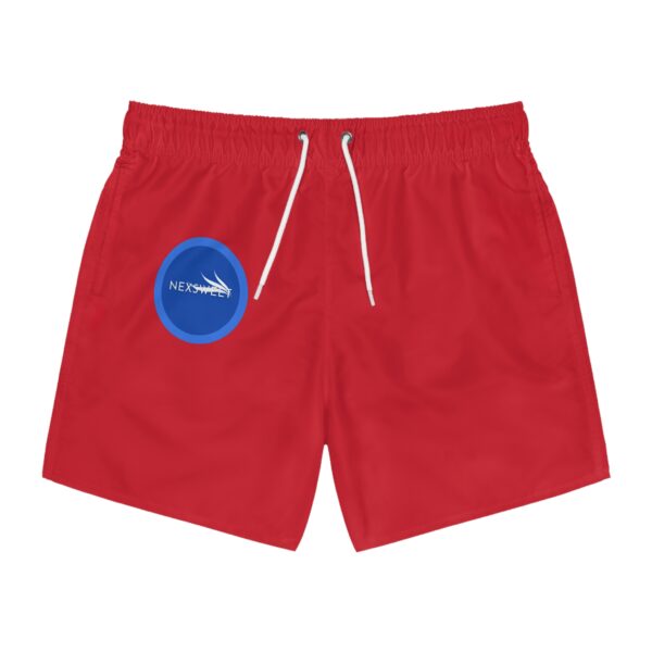Red Nexsweet Swim Trunks (AOP)