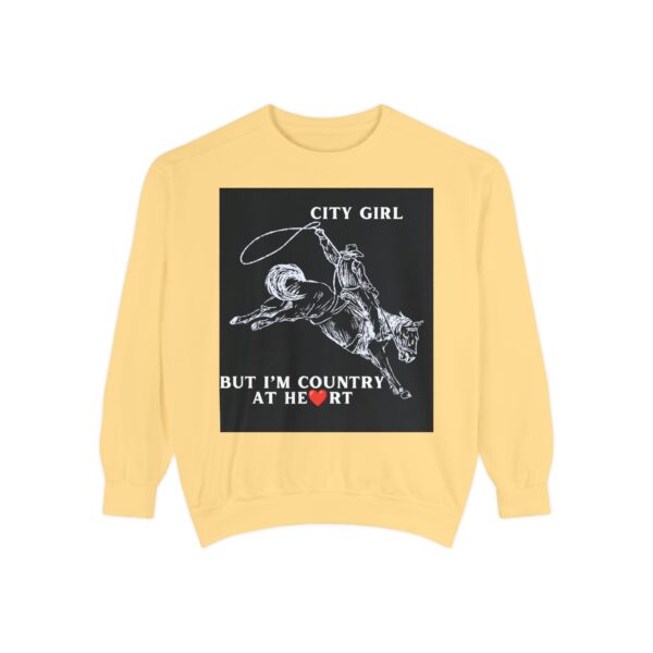Black Country Girl Unisex Garment-Dyed Sweatshirt by Nexsweet - Image 9