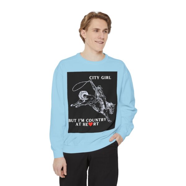 Black Country Girl Unisex Garment-Dyed Sweatshirt by Nexsweet - Image 27