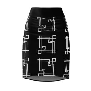 Black Gaia Women's Pencil Skirt (AOP)