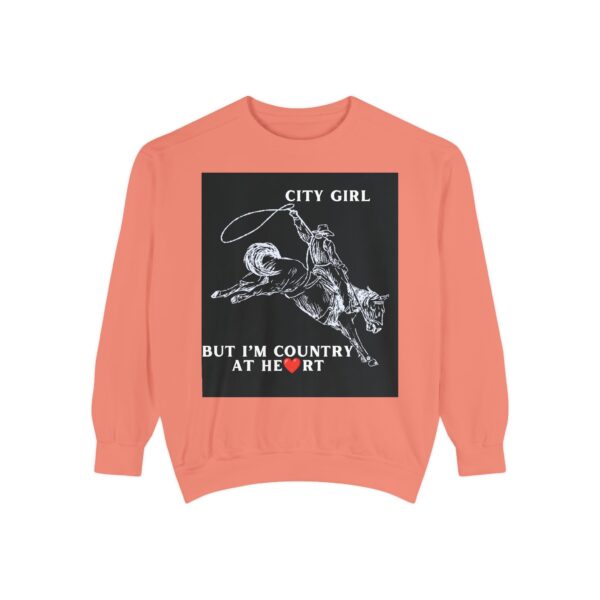 Black Country Girl Unisex Garment-Dyed Sweatshirt by Nexsweet - Image 5