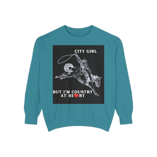 Black Country Girl Unisex Garment-Dyed Sweatshirt by Nexsweet - Image 21