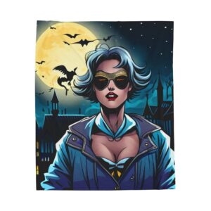 Freaky Halloween Velveteen Plush Blanket