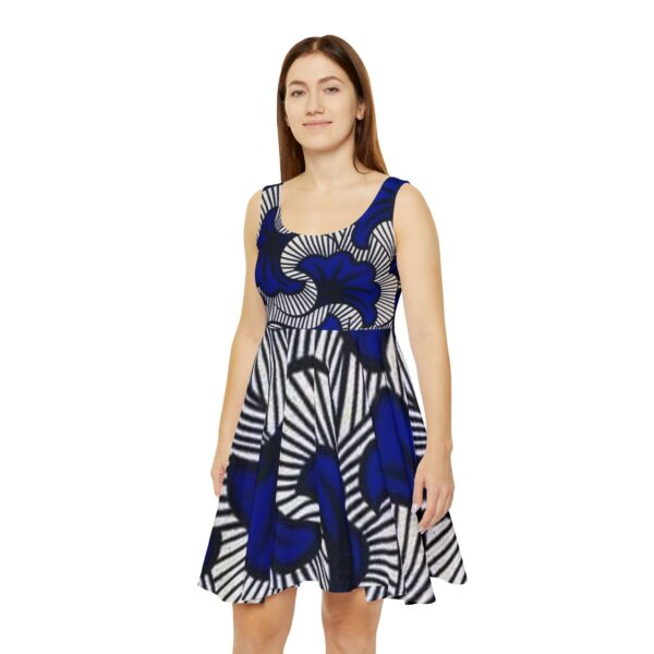 African Tribes Floral Design Women's Skater Dress (AOP) - Image 3