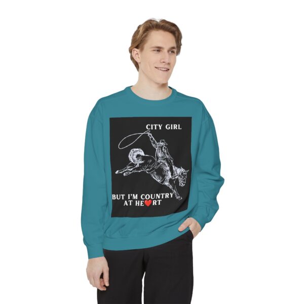 Black Country Girl Unisex Garment-Dyed Sweatshirt by Nexsweet - Image 23