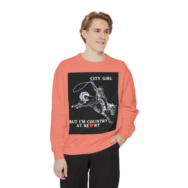 Black Country Girl Unisex Garment-Dyed Sweatshirt by Nexsweet - Image 7