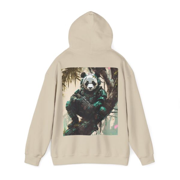 Cyborg Panda Unisex Heavy Blend™ Hooded Sweatshirt by Nexsweet - Image 7