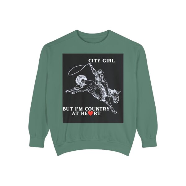 Black Country Girl Unisex Garment-Dyed Sweatshirt by Nexsweet - Image 17