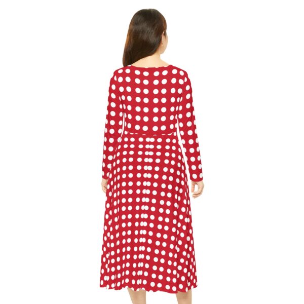 Lady of Oxford Women's Long Sleeve Dance Dress (AOP) by Nexsweet - Image 4