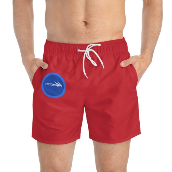 Red Nexsweet Swim Trunks (AOP) - Image 3