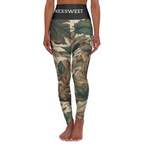 X54 Army High Waisted Yoga Leggings (AOP) by Nexsweet