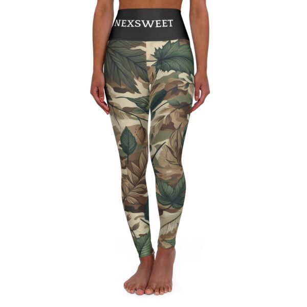 X54 Army High Waisted Yoga Leggings (AOP) by Nexsweet