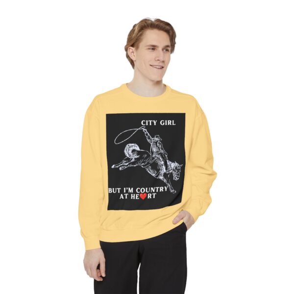 Black Country Girl Unisex Garment-Dyed Sweatshirt by Nexsweet - Image 11